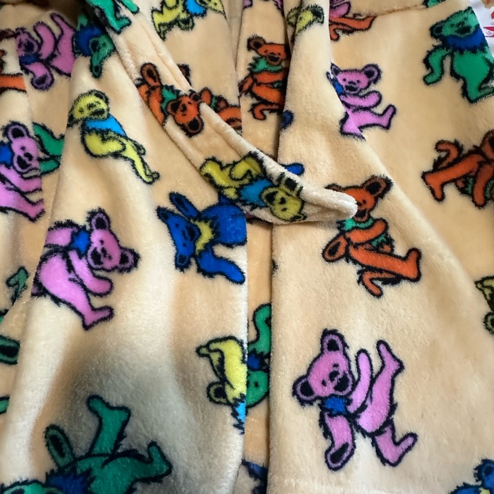 Colorful Bear Print Fleece Blanket - Picture 2 of 3